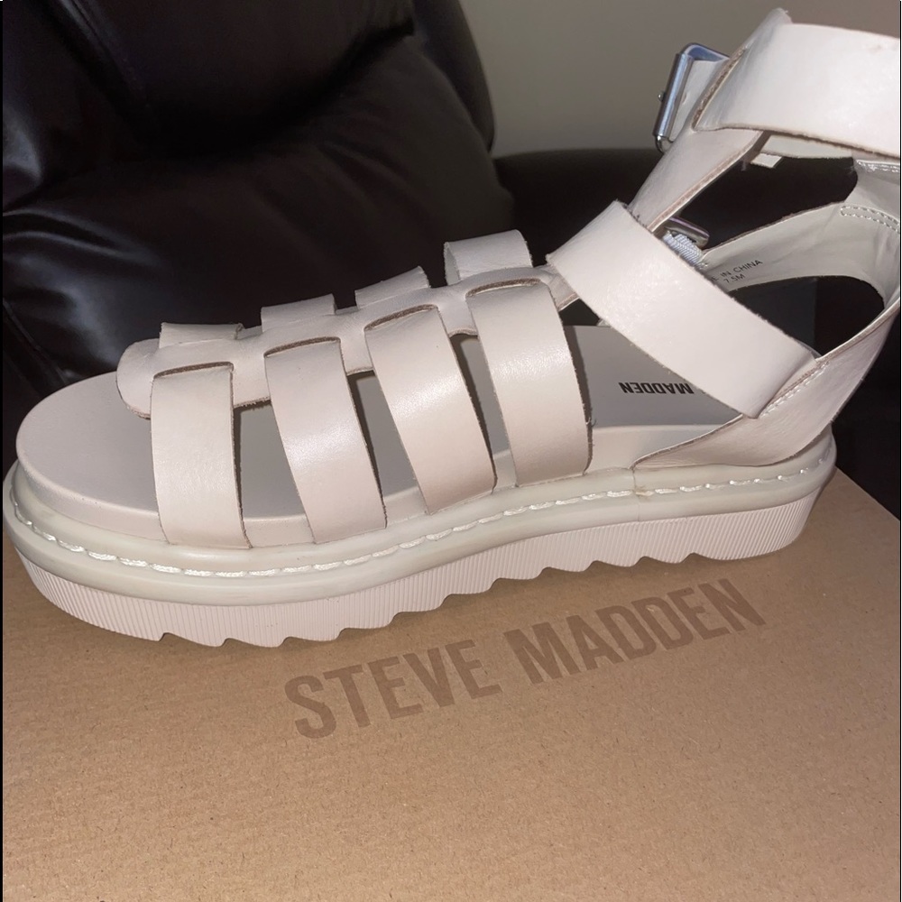 Brand new Steve Madden nude strap sandal
